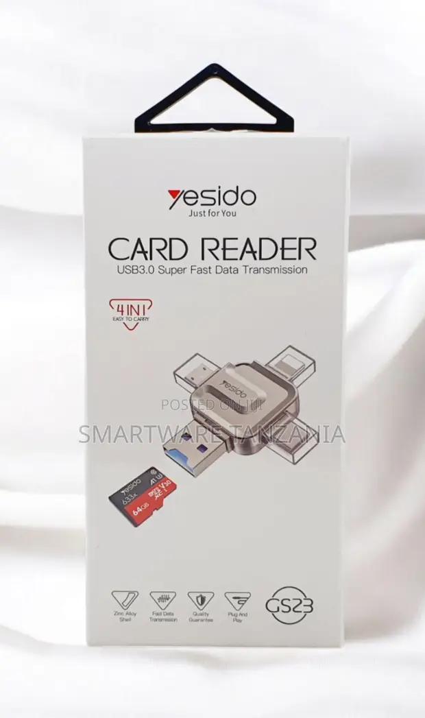 Yesido Gs23 4 in 1 Card Reader Usb3.0 Lightning Type-C Sd in Dar es Salaam, Tanzania