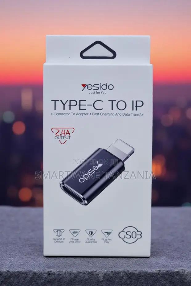Yesido Gs03 Type-C to Lightning Adapter 2.4a Fast Charging in Dar es Salaam, Tanzania