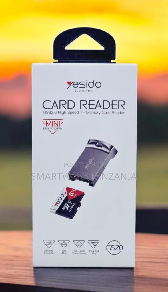Yesido Gs20 Mini Usb2.0 Tf Micro Sd Card Reader Zinc Alloy in Dar es Salaam, Tanzania