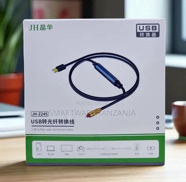 Jh Jh-Z245 Usb to Toslink Fiber Optic Audio Dac Converter in Dar es Salaam, Tanzania