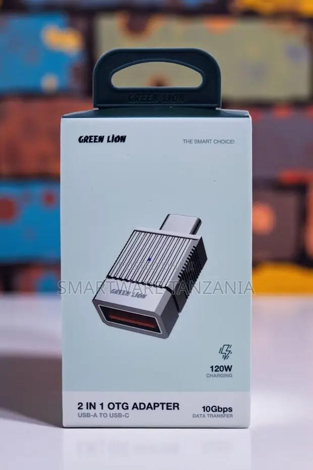 Green Lion 2 in 1 Otg Adapter Usb-C 10gbps 120w Charging in Dar es Salaam, Tanzania
