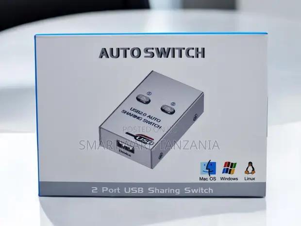 Usb 2.0 Auto Sharing Switch 2 Port for Printer Scanner Pc in Dar es Salaam, Tanzania