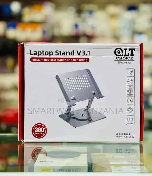Qlt Choice V3.1 Adjustable Laptop Stand 360 Rotating Metal in Dar es Salaam, Tanzania